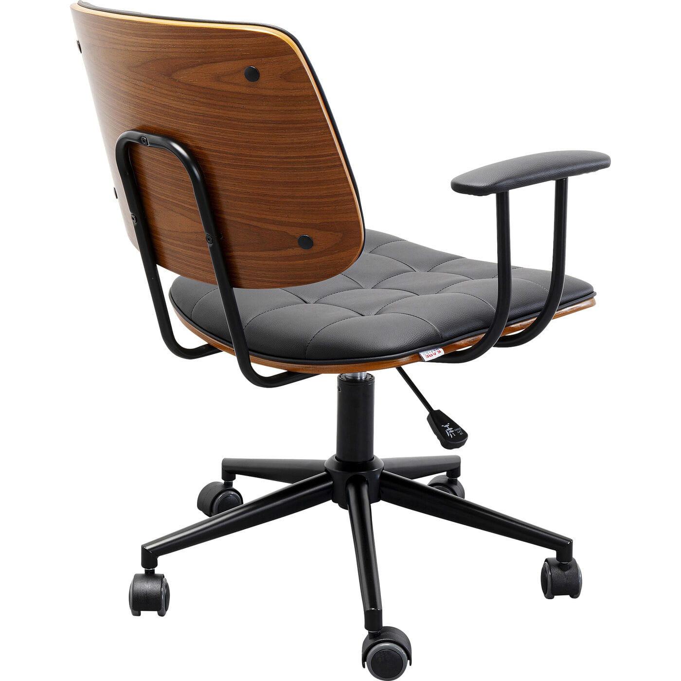 KARE Design Chaise de bureau Nelly noire  