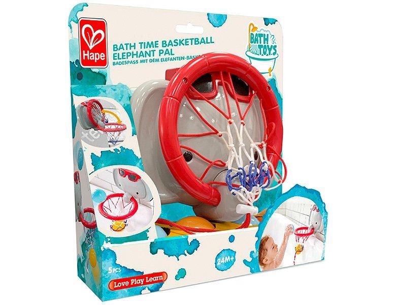 Hape  Kleinkind Badespass mit dem Elefanten-Basketballkorb 