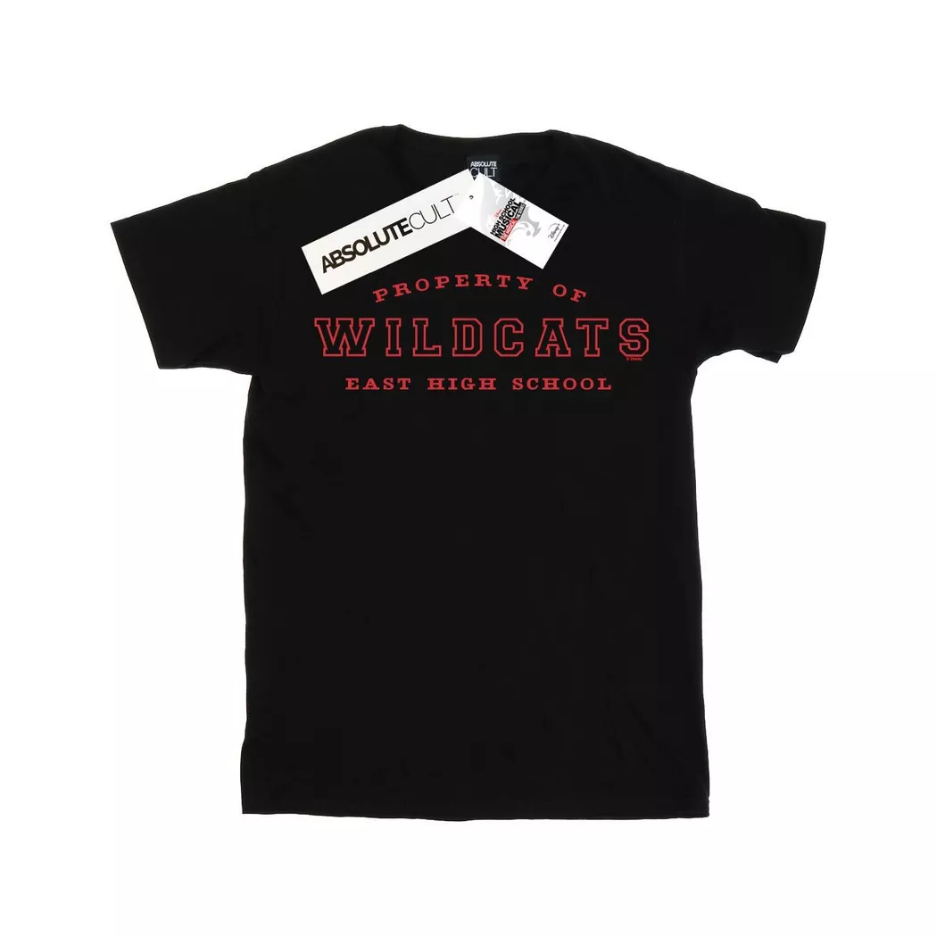 Disney - High School Musical The Property Of Wildcats TShirt, für Damen, Schwarz, Größe XL
