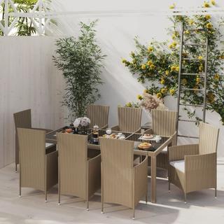 VidaXL set da pranzo da giardino Polirattan  