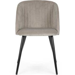 mutoni Chaise Queen velours taupe  