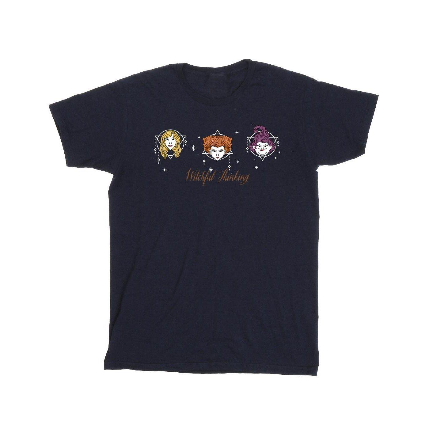 Image of Hocus Pocus Witchful Thinking Tshirt Unisex Marine 104