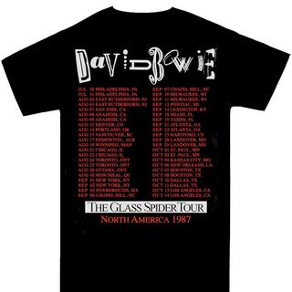 David Bowie  Glass Spider Tour TShirt 