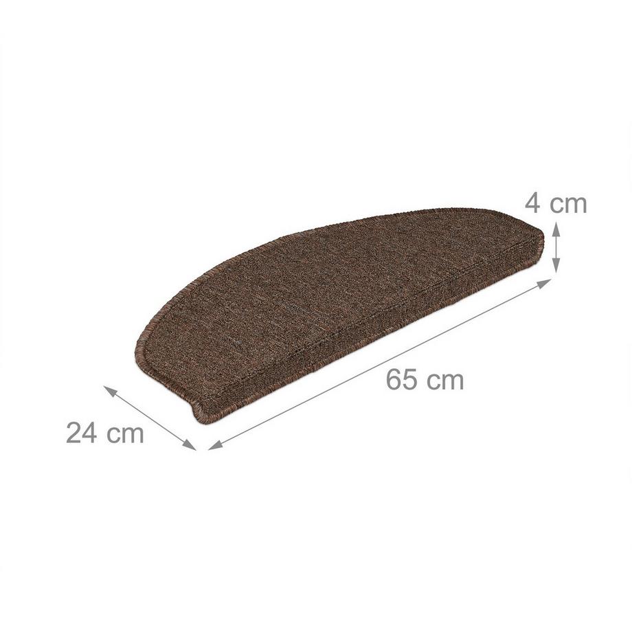 Northix Abgerundete Treppenstufen, 15er-Set  