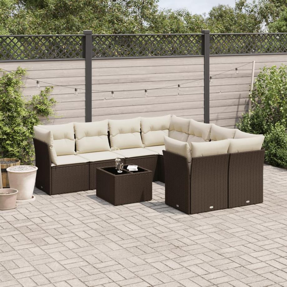 VidaXL Garten sofagarnitur poly-rattan  