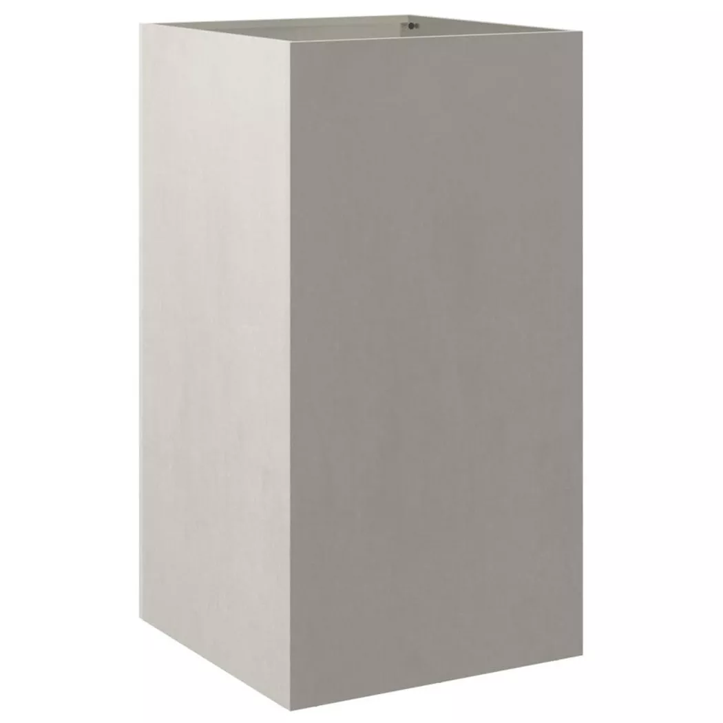 Jardinière argenté 42x38x75 cm acier inoxydable
