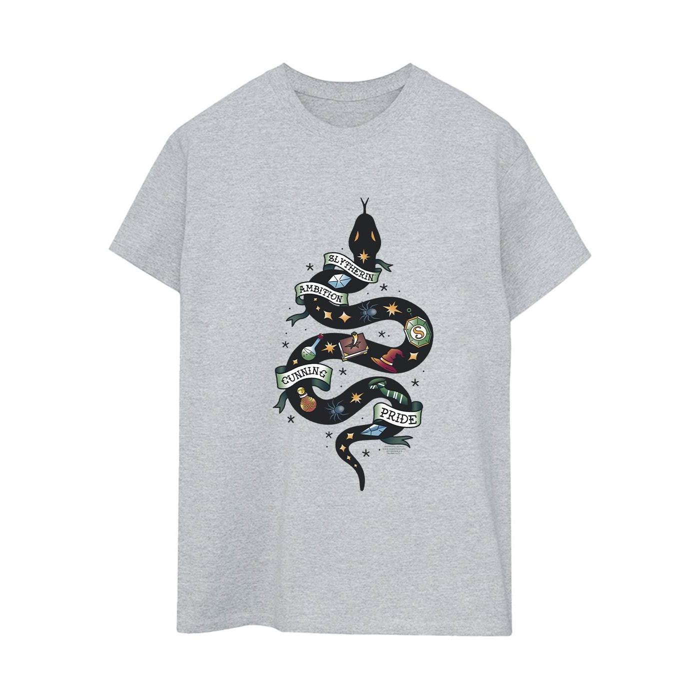 Image of Slytherin Sketch Tshirt Damen Grau XL