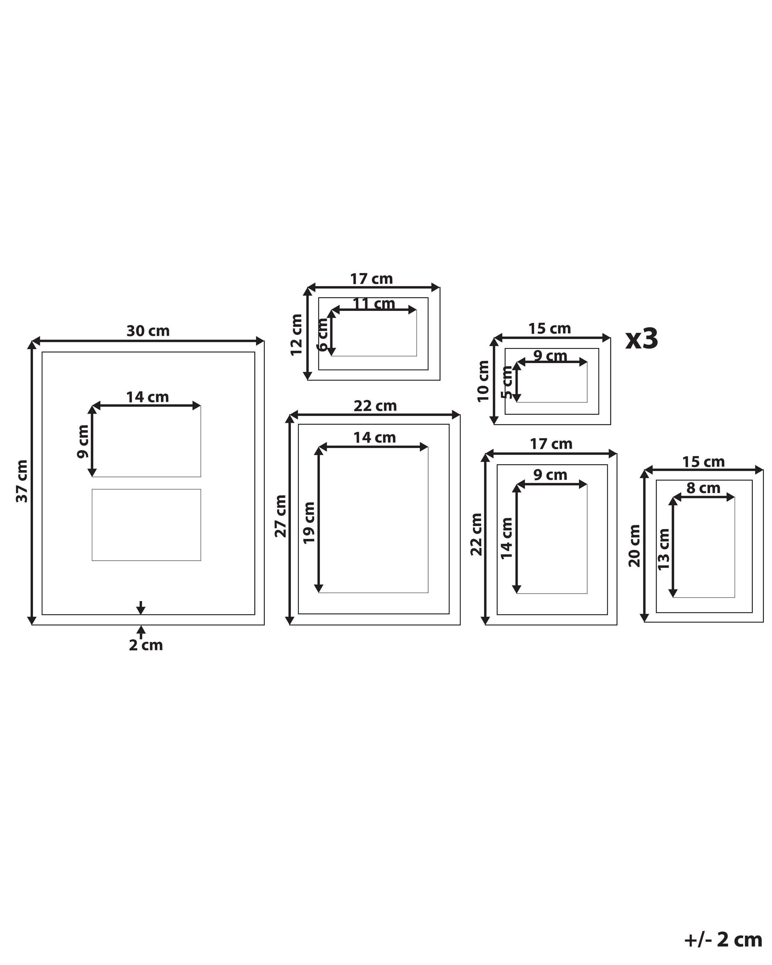 Beliani Cadre photo en MDF Traditionnel GARANGO  