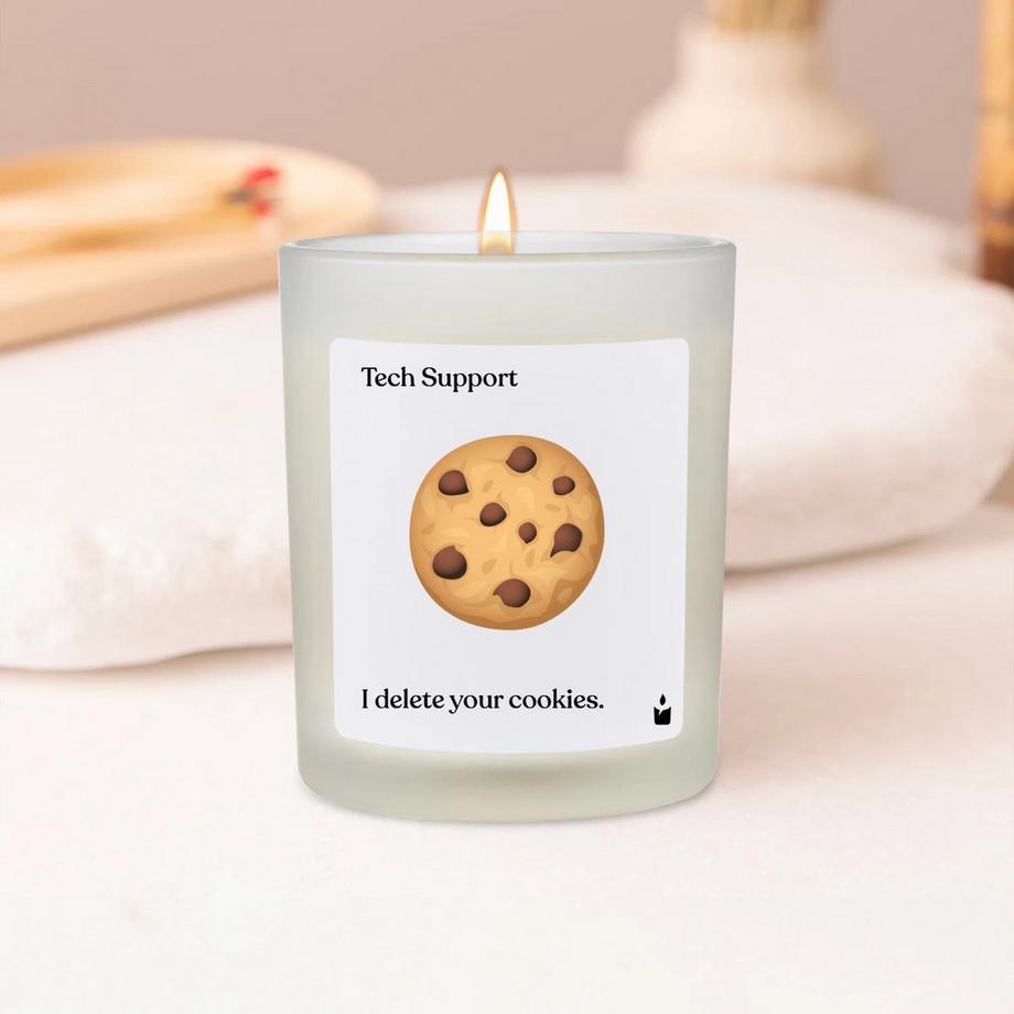 CandleHand Duftkerze Woody Tech Support. I delete your cookies.  