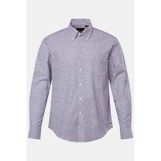 JP1880  Chemise Oxford rayée à manches longues et col à pointes boutonnées. Coupe Modern Fit - jusqu'au 8 XL 