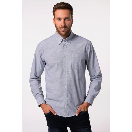 JP1880  Chemise Oxford rayée à manches longues et col à pointes boutonnées. Coupe Modern Fit - jusqu'au 8 XL 