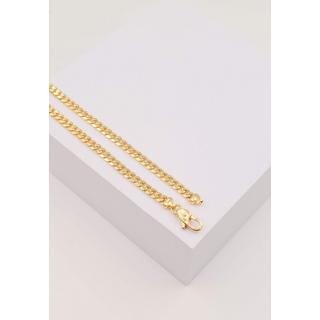 MUAU Schmuck  Collier Panzer Gelbgold 375, 4mm, 45cm 