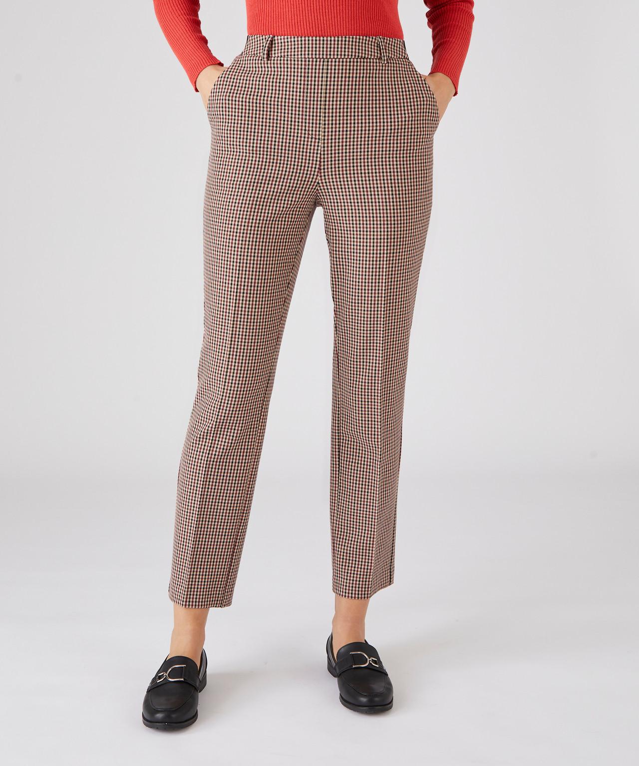 Image of Bi-elastische 7/8-hose. Damen Braun 48