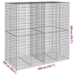 VidaXL Panier gabion fer  