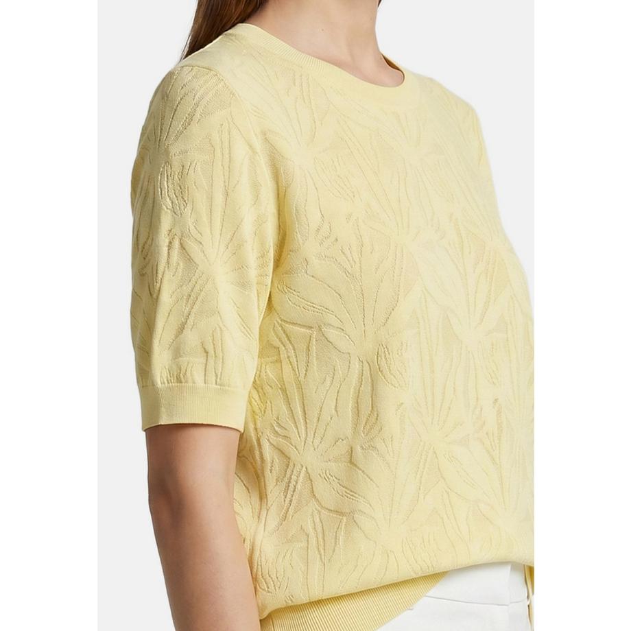 Roberta Rossi Top a maniche corte in maglia con motivo strutturato  