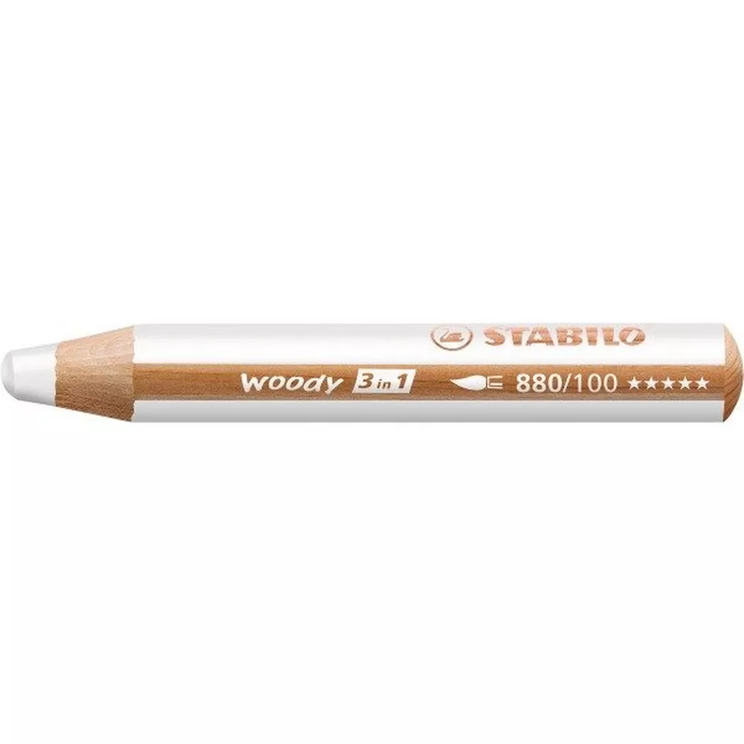 STABILO -  Farbstifte Woody 3 in 1 880/100 weiss