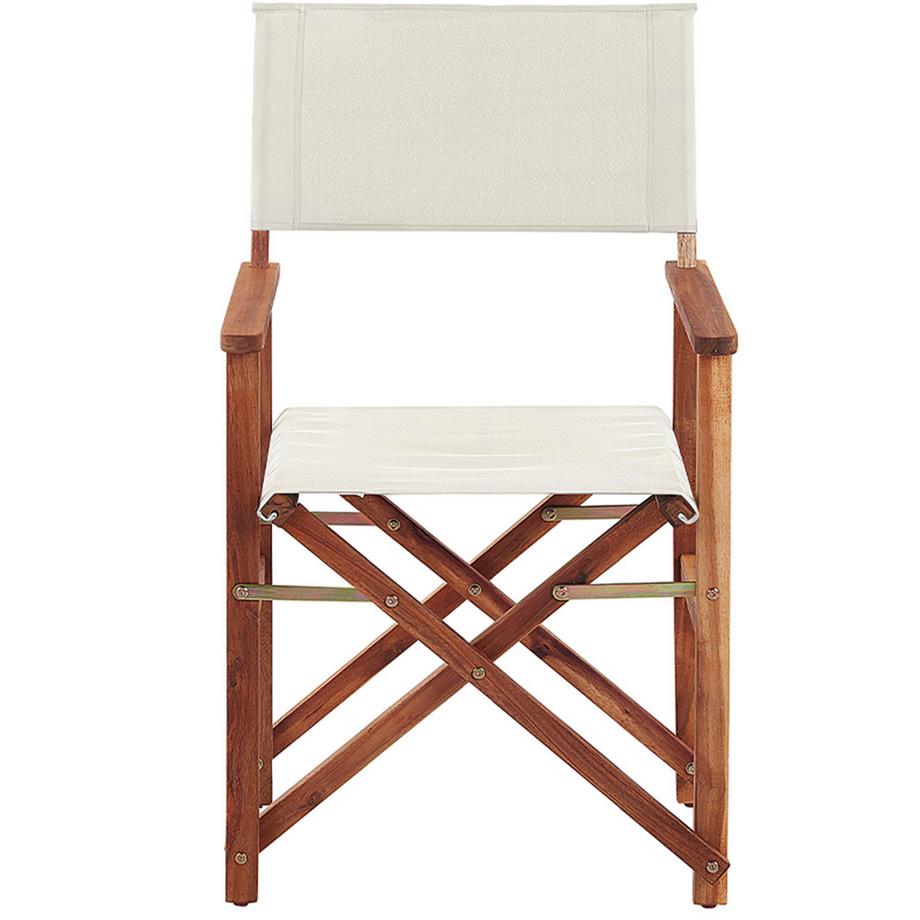 Beliani Lot de 2 chaises de jardin en Tissu  CINE  
