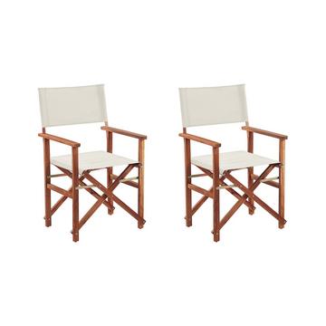 Lot de 2 chaises de jardin en Polyester Rétro CINE