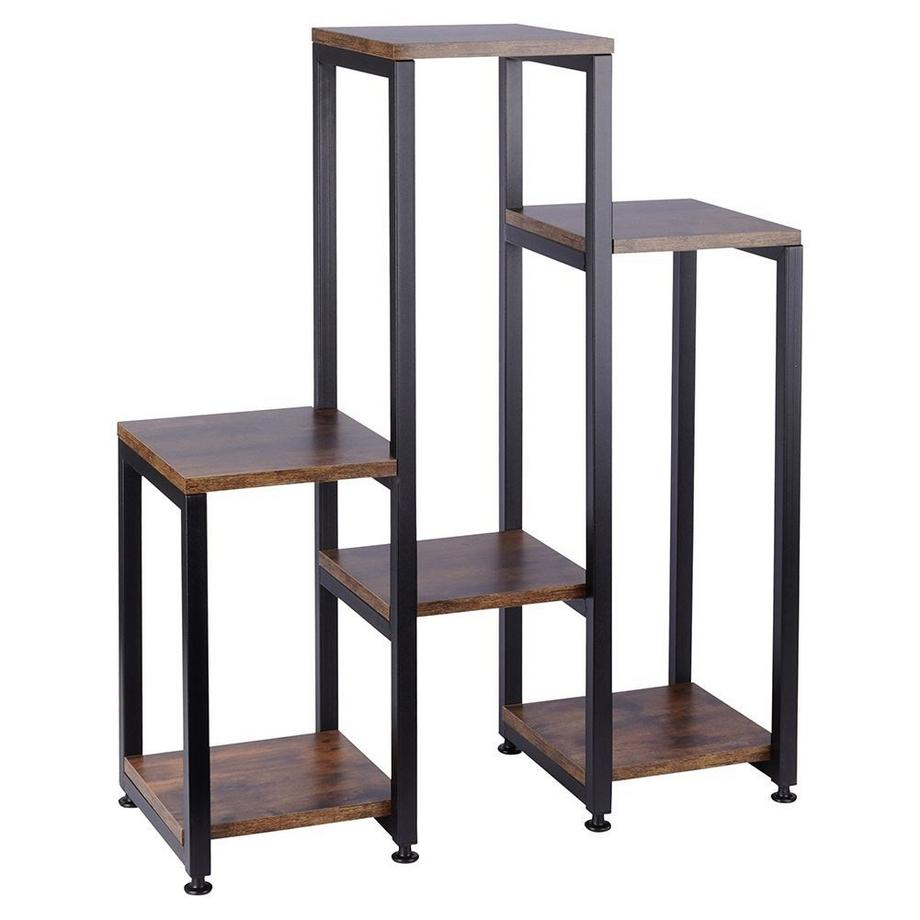 B2X  Metall-Blumenständer mit 6 Ebenen, Industrie-Stil 