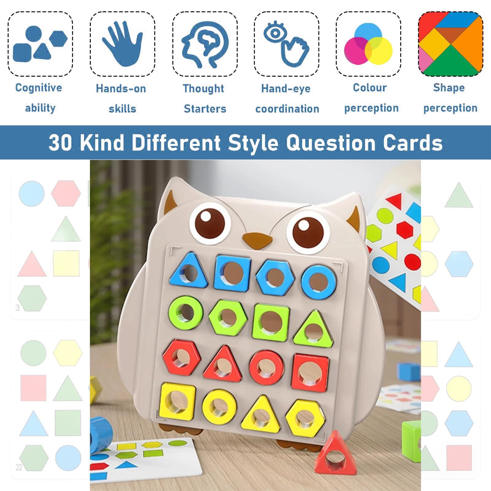 Activity-board  puzzle,jeu d'association de formes jouets d'apprentissage sensoriel des couleurs,jouets d'apprentissage des formes,jouets d'association des couleurs 