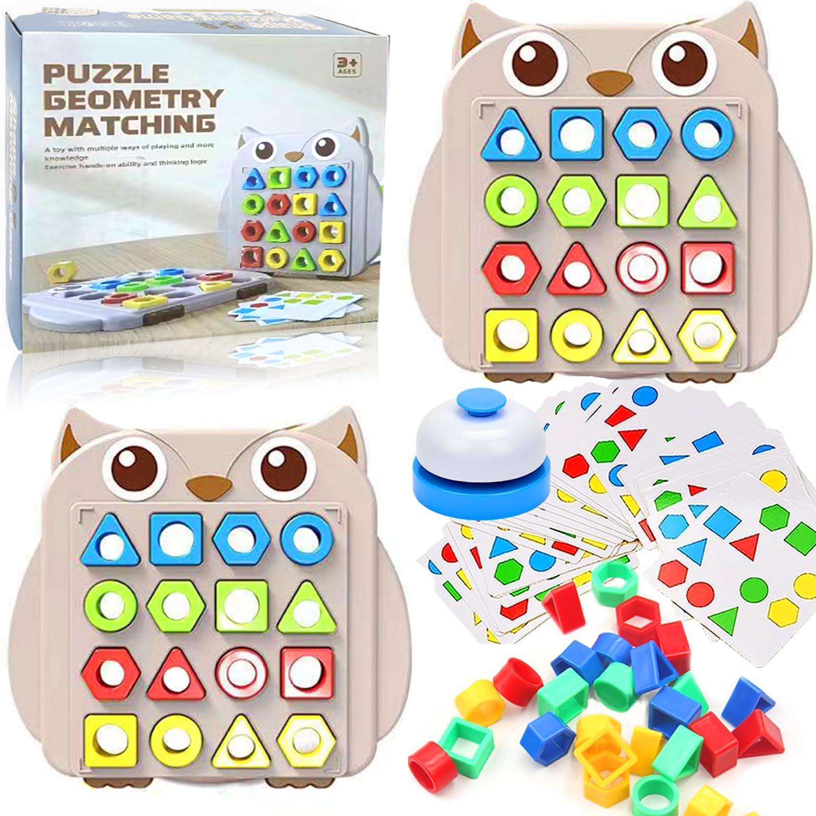 Activity-board  puzzle,jeu d'association de formes jouets d'apprentissage sensoriel des couleurs,jouets d'apprentissage des formes,jouets d'association des couleurs 