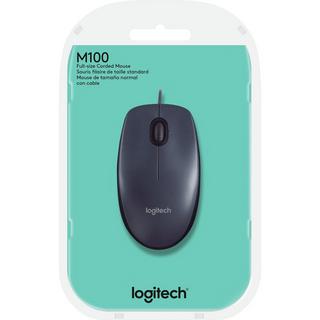 Logitech  Kabelgebundene Maus  M100 