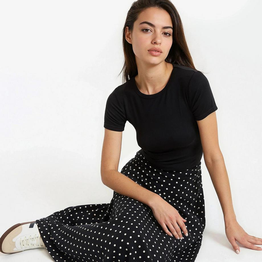 La Redoute Collections T-shirt Manches Courtes Col Rond  