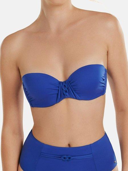 Image of Badeanzug-oberteil Bandeau-balconnet Palma Damen Blau B/40