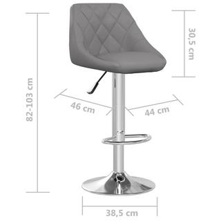 VidaXL Tabouret de bar cuir artificiel  