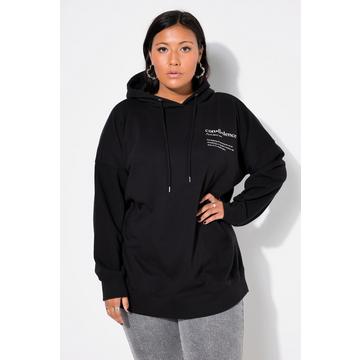 Sweat à capuche oversize. Imprimé au dos