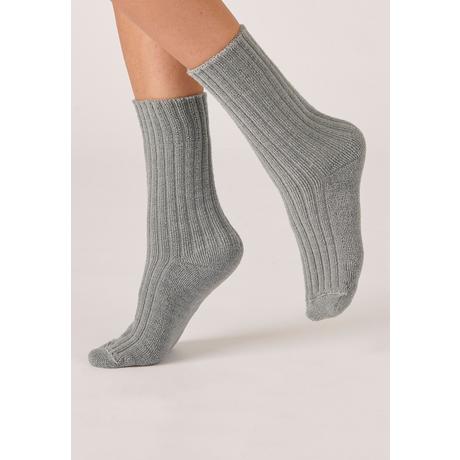 Damart  Rippstrick-Socken aus Thermolactyl-Bouclé. 