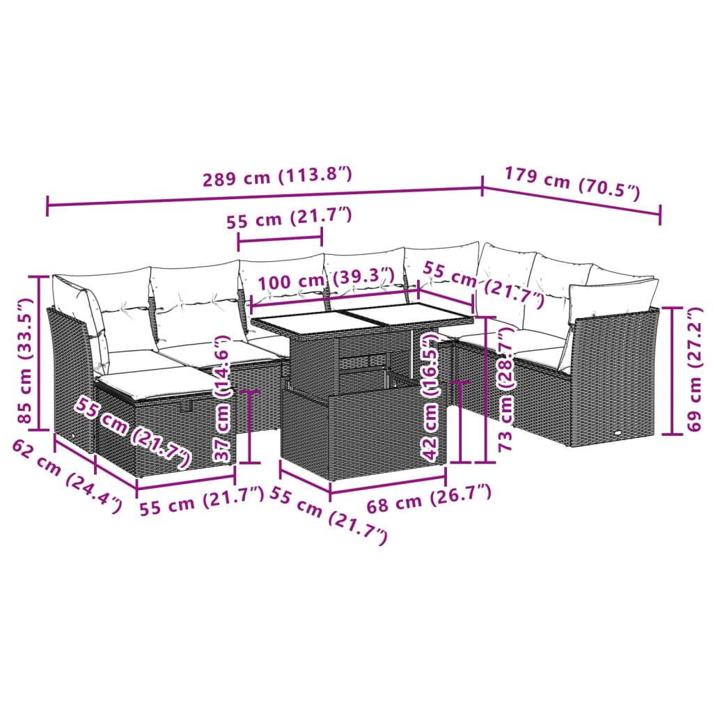 VidaXL Garten sofagarnitur poly-rattan  