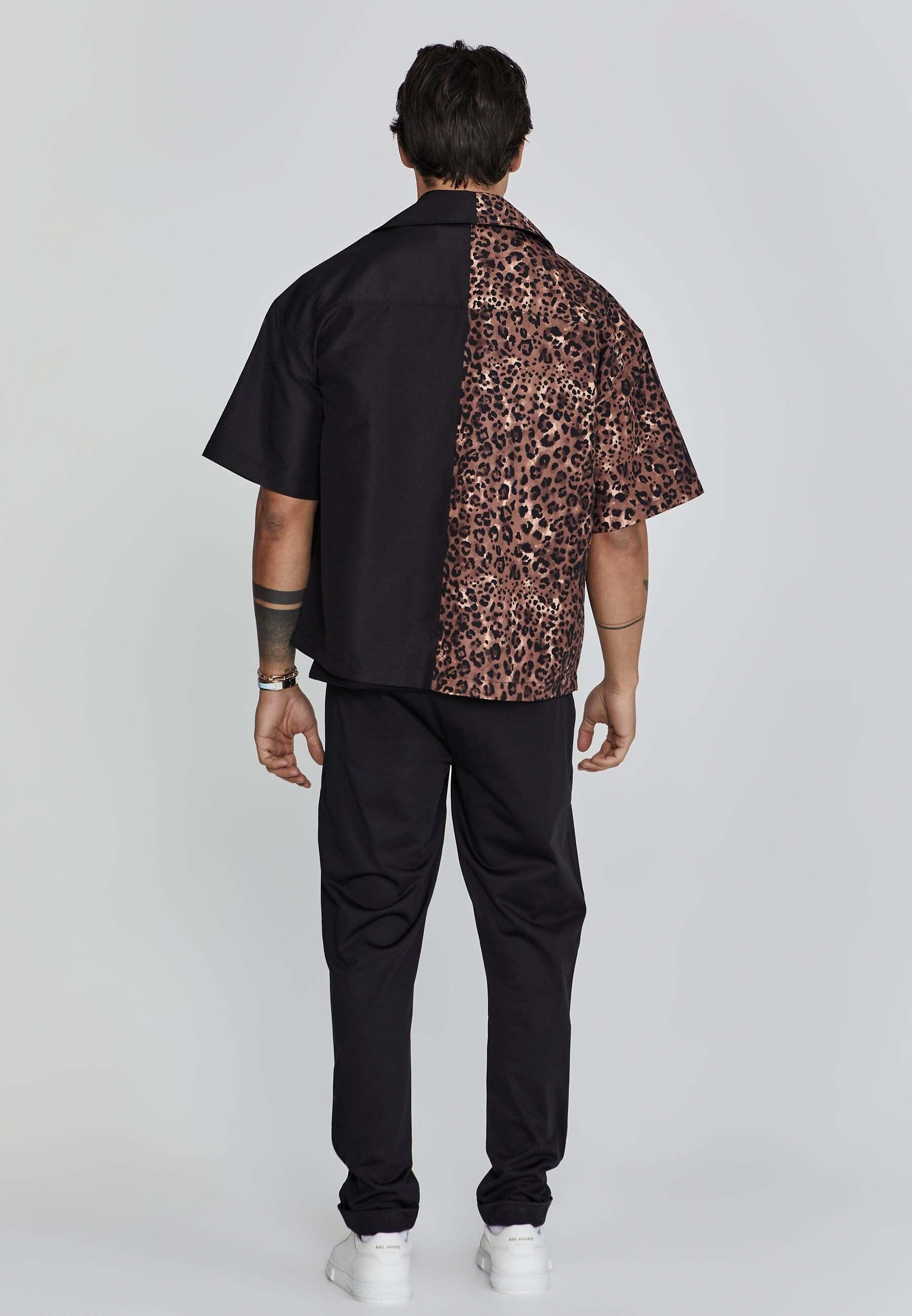 Sik Silk  Shirt Animal Print Shirt 