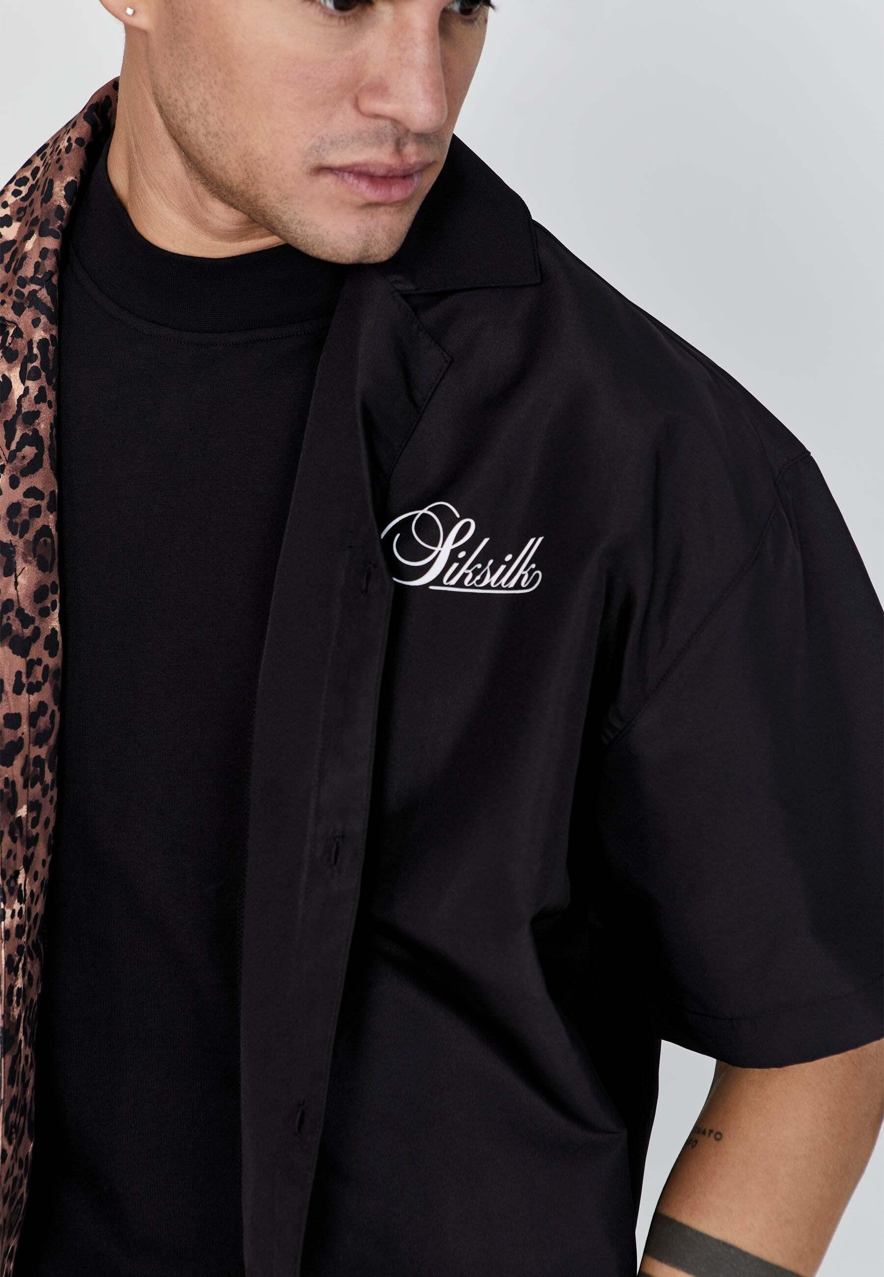 Sik Silk  Shirt Animal Print Shirt 