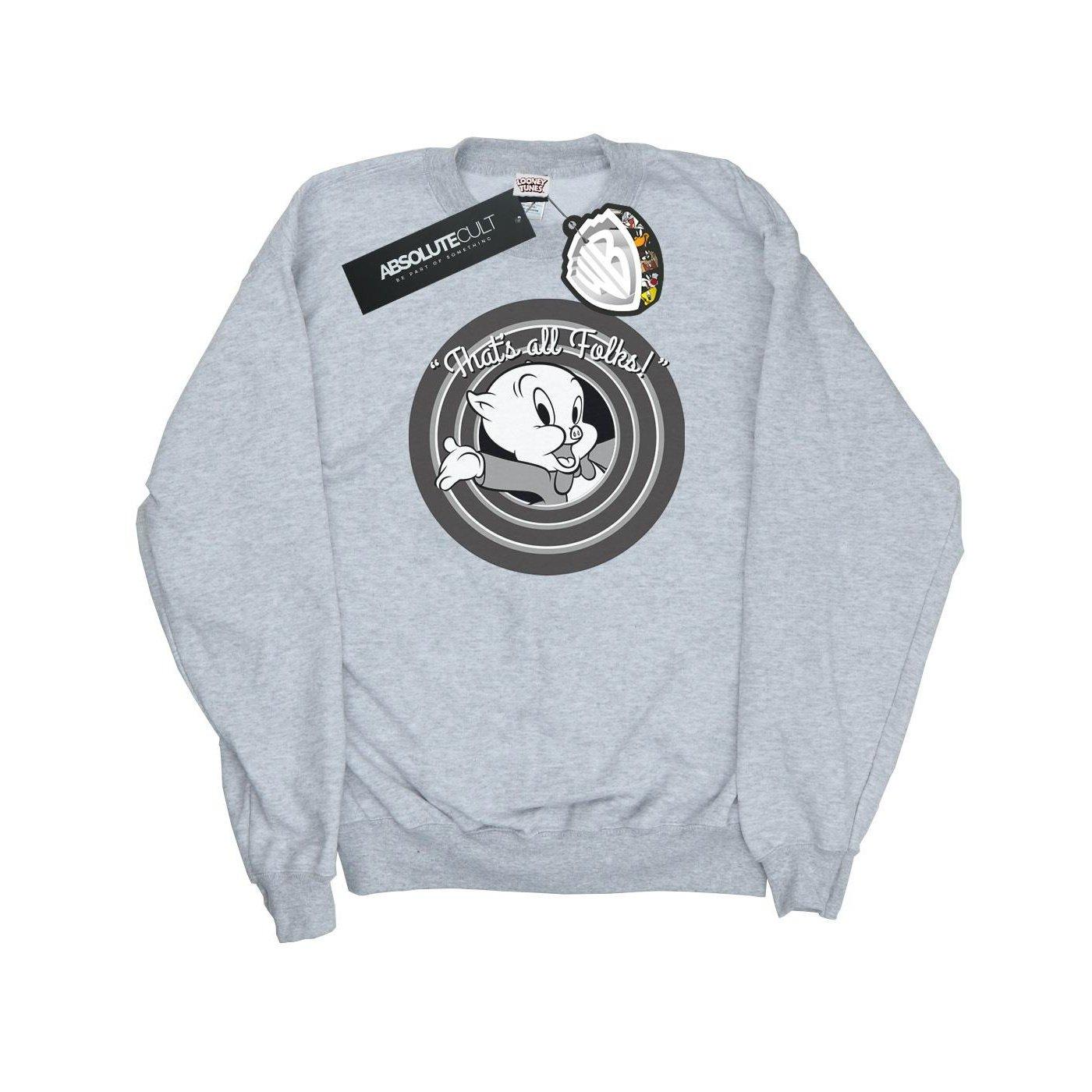 Image of That's All Folks Sweatshirt Damen Grau M