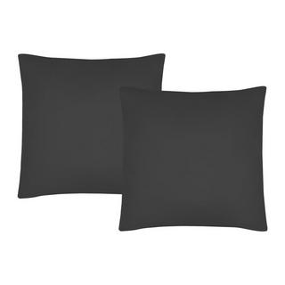 Vente-unique Bettwäsche - Satin 108 Fäden/cm² - Bettdeckenbezug 240 x 260 cm + 2 Kissenbezüge 63 x 63 cm - Anthrazit - TALORA von PALACIO  