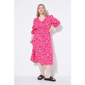 Midikleid, A-Line, Color-Leo, Puffärmel