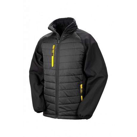 Result  Piumino sostenibile Result Softshell Black Compass Softshell 