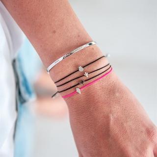 Glanzstücke München  Femme Bracelet en tissu Palmier 