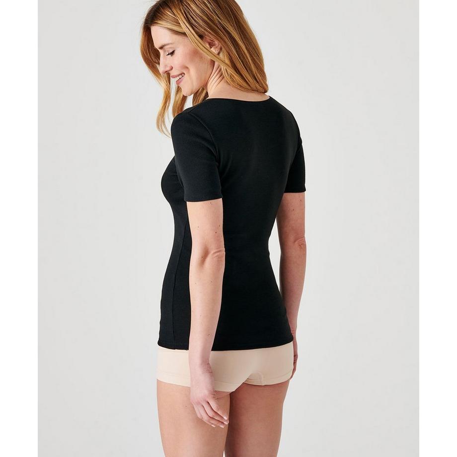 Damart Tee-shirt Manches Courtes Fine Côte Thermolactyl Chaleur Medium 3  