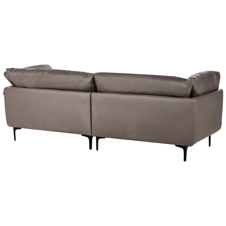 Beliani Canapé 3 places en Tissu Industriel REVSNES  
