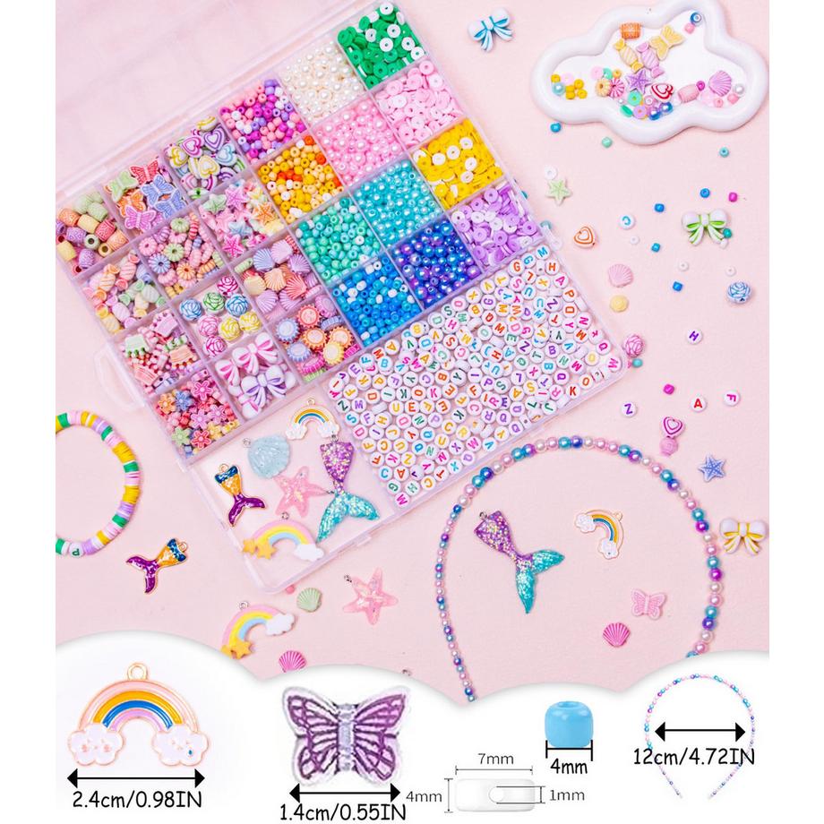 Activity-board  Ensemble de perles pour Bracelets À fabriquer soi-même pour les enfants 