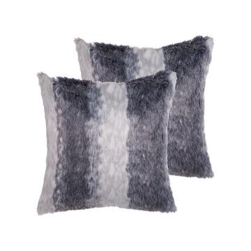 Set di 2 cuscini en Finta pelliccia Moderno HORDEUM