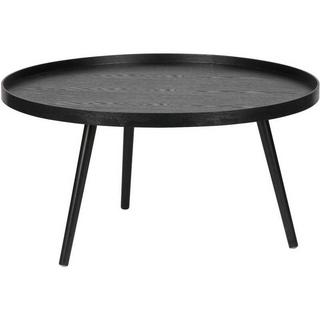 mutoni Table basse Mesa XL en bois noir 78x78  