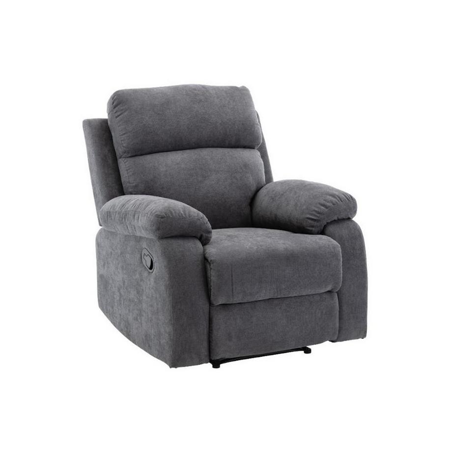 Vente-unique Relaxsessel Fernsehsessel - Stoff - Anthrazit - TOLZANO  