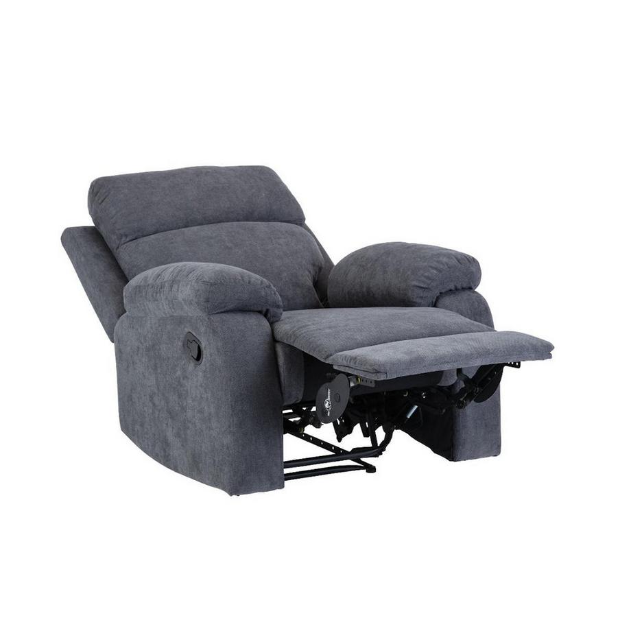 Vente-unique Relaxsessel Fernsehsessel - Stoff - Anthrazit - TOLZANO  