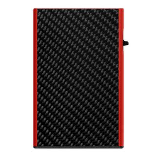 Tru Virtu Click & Slide Carbon Fibre Wallet Schwarz Rot  