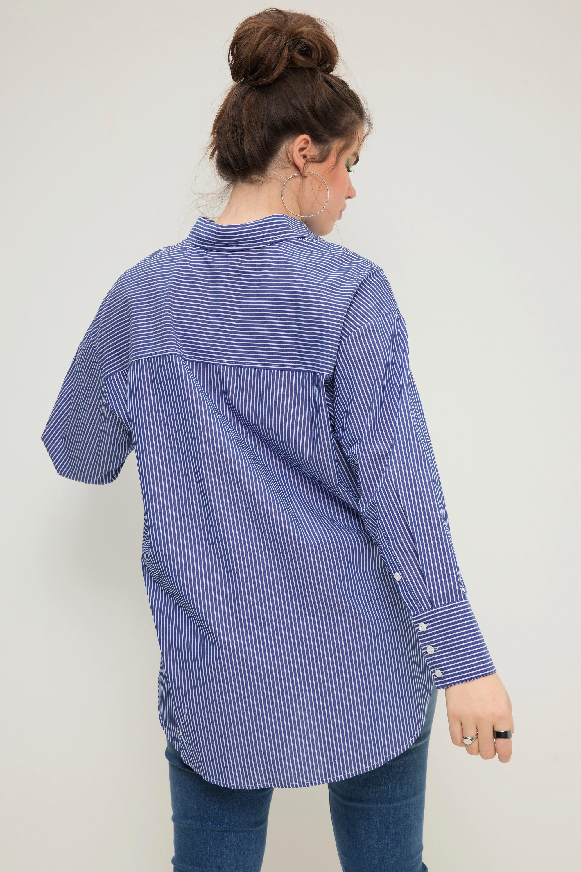 Studio Untold  Camicia dal taglio oversize con righe, collo da camicia e maniche lunghe 