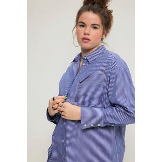 Studio Untold  Camicia dal taglio oversize con righe, collo da camicia e maniche lunghe 