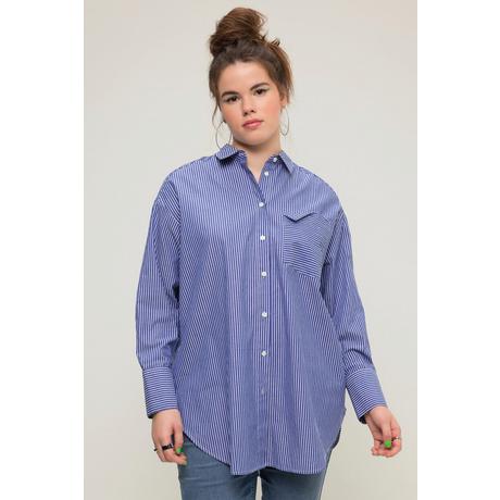 Studio Untold  Camicia dal taglio oversize con righe, collo da camicia e maniche lunghe 